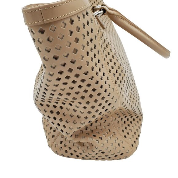 MY Flat in London Brighton Leather Perforated Shoulder Bag Handbag Purse Large - Picture 4 of 9